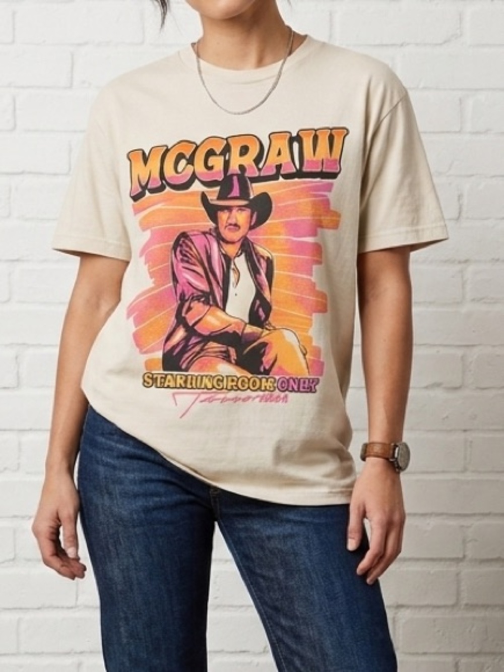 Tim McGraw Standing Room Only Tour 2024 Graphic Band Tee Country Concert Shirt M